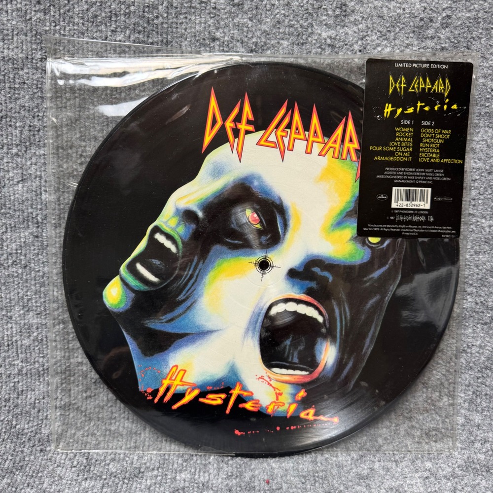 Def Leppard: Hysteria (Limited Picture Edition Vinyl LP 1987) Glam Rock 12‎ Inch